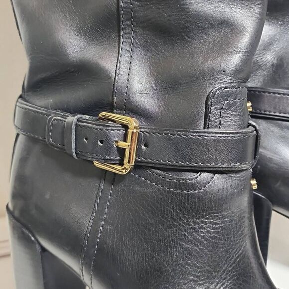 Tory Burch "Blaire" Leather Boots Size 8M - Picture 5 of 10